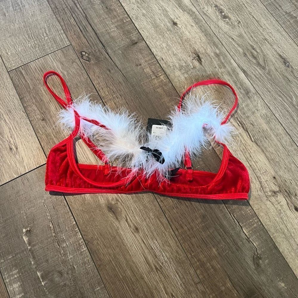 Fredericks of Hollywood naughty claus bra size s/M